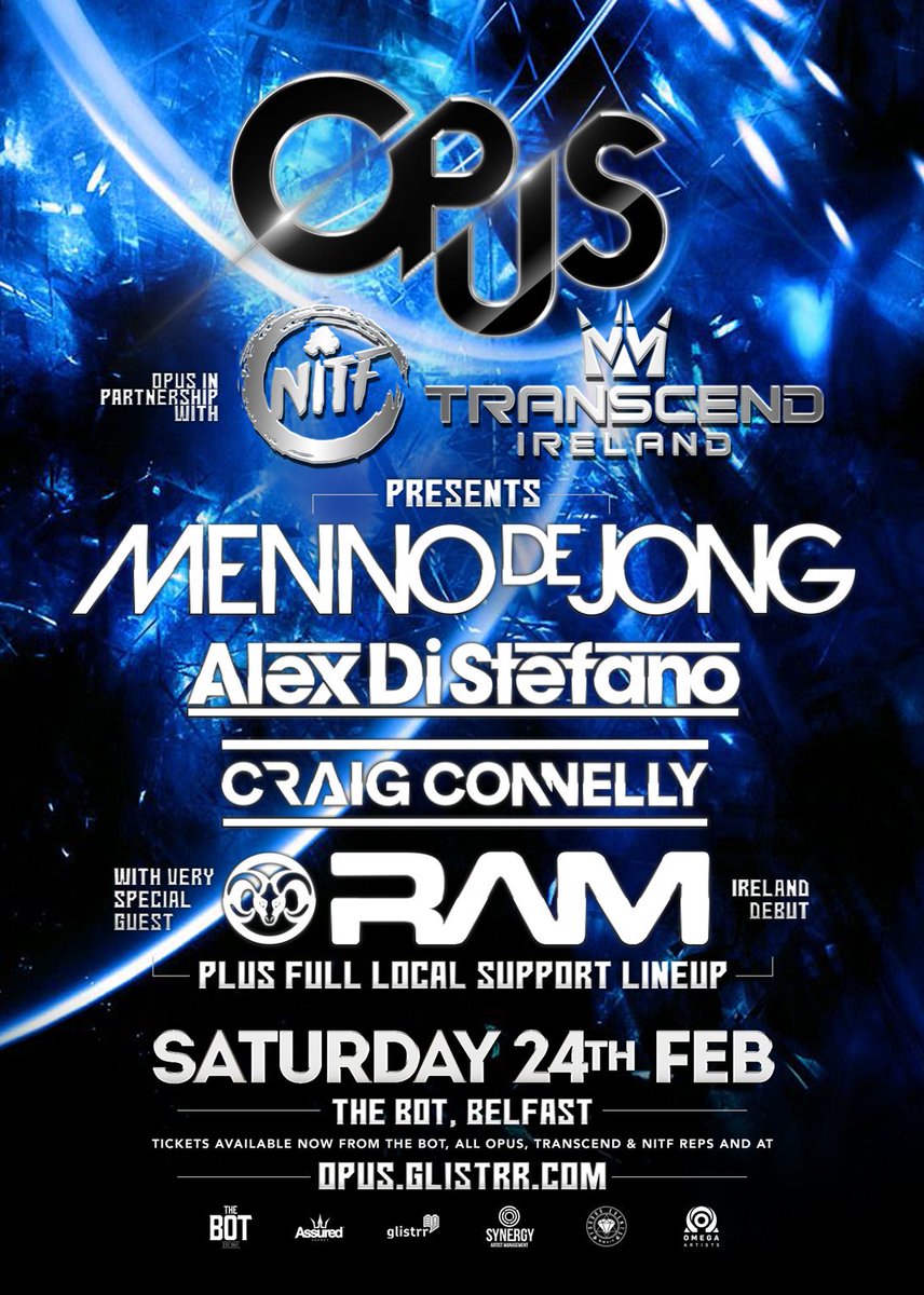 Transcend_Ire's tweet photo. Massive night! Get involved. Early birds nearly gone! https://t.co/gqwhCNuISB #TranscendIreland #OPUS #NITF #FreshLineup https://t.co/Xcilhe3j9d