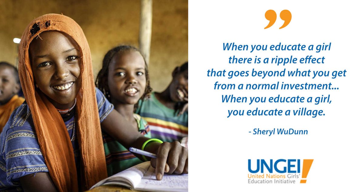 UNGEI's tweet photo. With the @GPforEducation Financing Conference just 1 week away, we call upon world leaders to #FundEducation for girls. Why? Because educated girls become empowered women who can #ShapeTheFuture of the whole world. Here’s how: https://t.co/qSsLa6SZFe https://t.co/lMGKZCh5mi