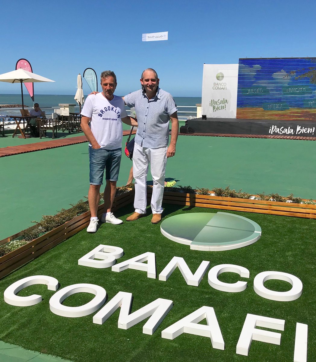 #Ahora en #Espacio #BancoComafi con <a href="/chicheferro9/">Chiche Ferro</a> #PlayaGrande #Terrazas #MarDelPlata