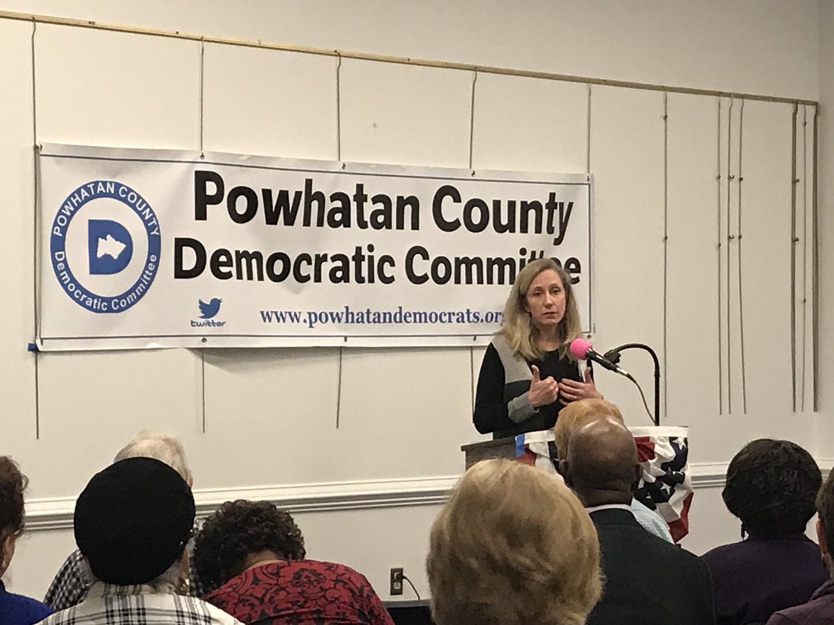 Powhatan_Dems's tweet image. PCDC extends a warm welcome to @SpanbergerVA07 Democratic candidate for U. S. House of Representatives VA's 7th District. Full house!