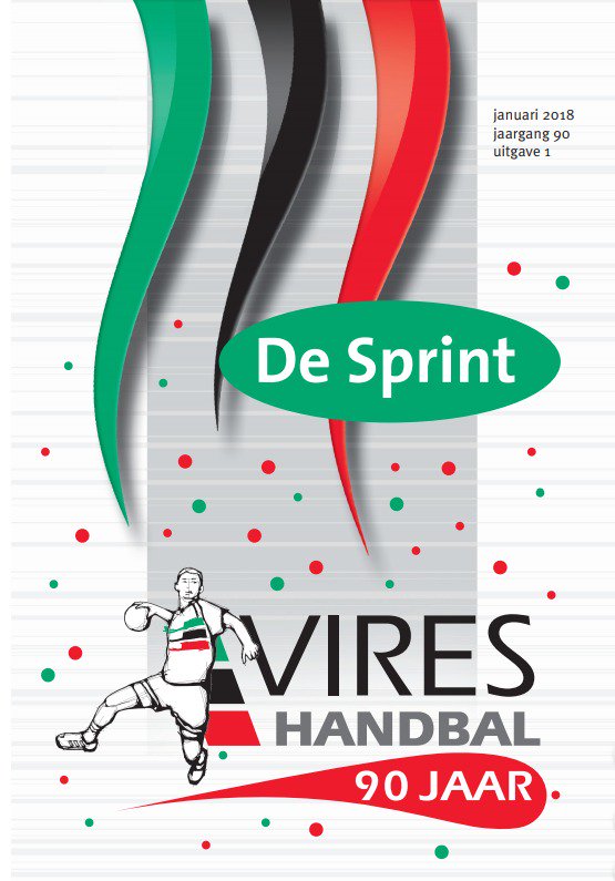 vireshandbal's tweet photo. De Sprint van januari ligt binnenkort bij jou in de brievenbus. Met allerlei informatie over het 90-jarig bestaan van de vereniging. #ViresHandbal #Gouda https://t.co/iMZpnEOsYd