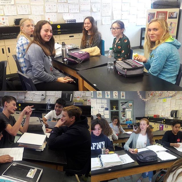 BerniceAyerMS's tweet photo. 8th grade science students getting gritty! Lunch time study session, talking science before a test on ionic covalent and metallic bonds#breakers #grittykids #bamstrong https://t.co/jlLmEpkwyr https://t.co/Jq7nf1l1IZ