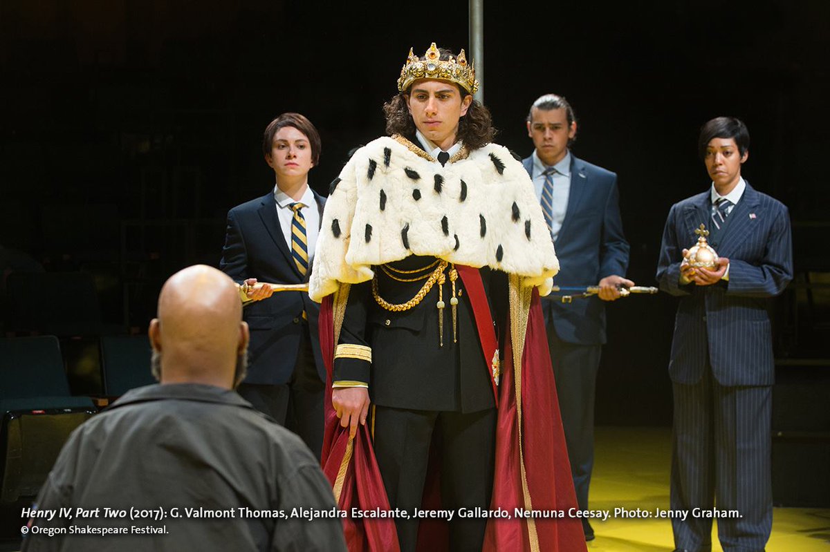 osfashland's tweet photo. "This blessed plot, this earth, this realm, this England, This nurse, this teeming womb of royal kings, Fear'd by their breed and famous by their birth..."
#ShakespeareSunday #Henriad #HollowCrown #RichardIIOSF #HenryIVpt1OSF #HenryIVpt2OSF #HenryVOSF #CanonInADecade https://t.co/92qQsvR9F4