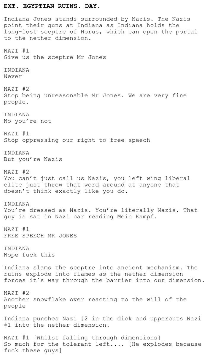 TechnicallyRon's tweet image. First look at the script for Indiana Jones 5