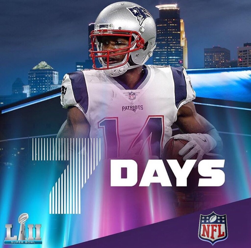 NFL_Access's tweet photo. One more week! #Superbowl https://t.co/0KgXxsBZQH