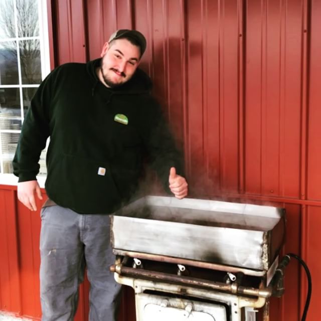 RiversideMaple's tweet photo. Today only! Sunday 1/28: See a mini demo boil on our first stove- the way we first made maple syrup. We are gearing up for a full production season around mid February! #riversidemaple https://t.co/XSPy0gQkXO https://t.co/uBp9S0oA1z