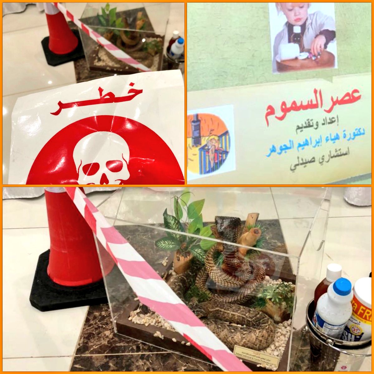 KSUpharma's tweet photo. بدأت يوم الخميس مشاركة الصيدلة في حملة الثقيف الصحي.           #فمن_احياها ضمن فريق مميز  تابع للجنة النسائية للتنمية المجتمعية بمنطقة الرياض
وكانت البداية محافظة المجمعة https://t.co/7QTkwaTmiy