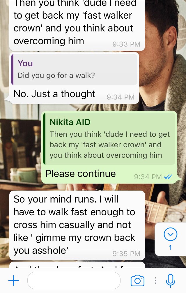Fakespearre's tweet photo. In conversation with a friend! Randomness personified #WeWereBornThisWay 
#WeArentWeird 
#OurMothersHadUsTested https://t.co/cB6FLCod7T
