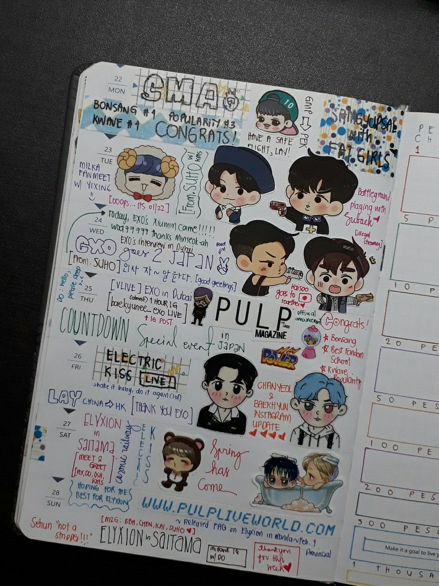Lau On Twitter Sharing Whats Inside My Exo Journal I Put A