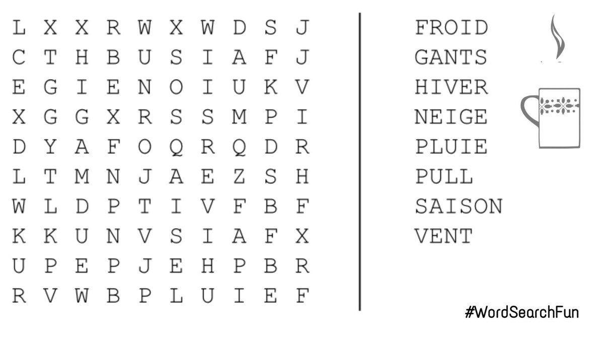 CharbelTorbey's tweet image. #Hiver #WordSearchFun #PrintAndGo