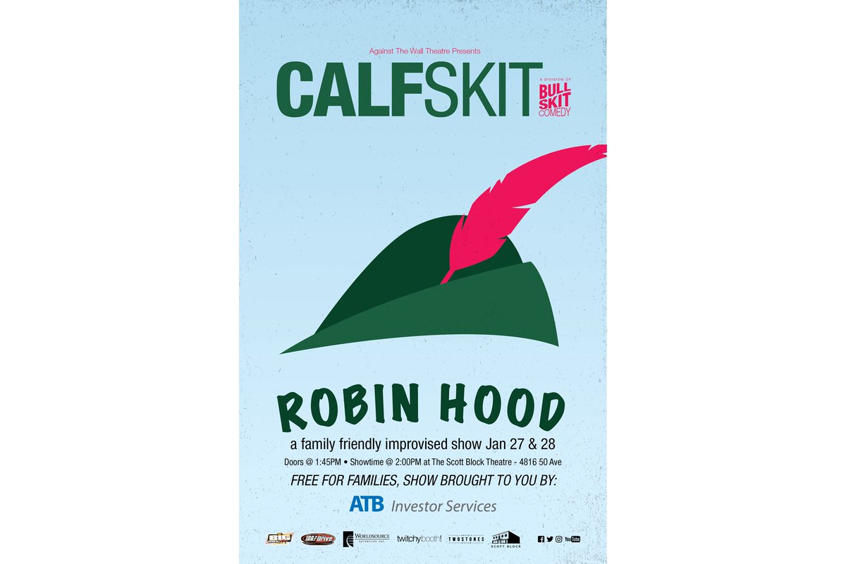 TwoStonesCC's tweet image. Pack up the little ones and head down to @TheScottBlock at 1:45 today for the FREE @BullSkitComedy Robin Hood show presented by @ATBInvest