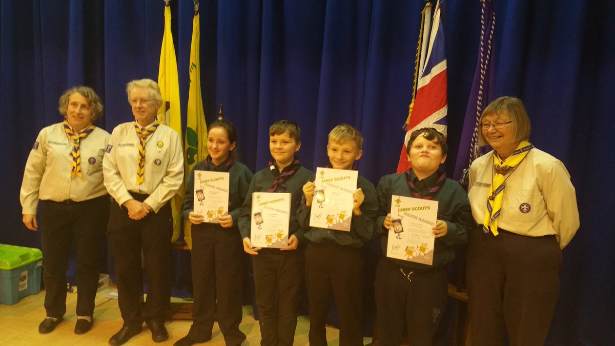 Proud Akela moment. 4 ex cubs now scouts awarded their CSSA <a href="/CheshireScouts/">Cheshire Scouts</a> <a href="/Edge_Scouting/">Alderley District Scouts</a> @UKScouting
