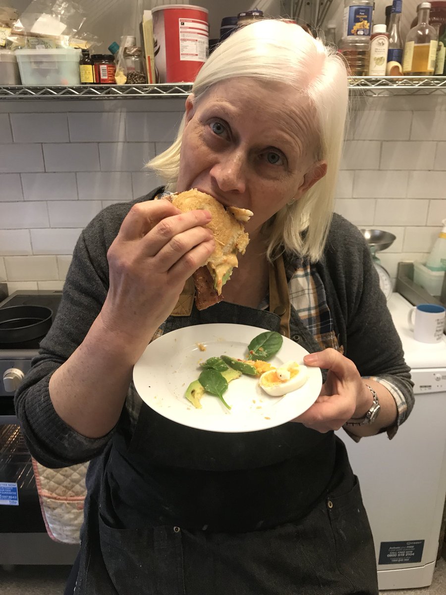 Norfolk_Deli's tweet photo. Having been sent some #Crolls we’ve been asked to come up with some suitable fillings. Today we’ve created a sweet chilli mayo, avocado, crispy smoked streaky bacon, free range hard boiled eggs and spinach combo. In the taste test it got the thumbs up 👍 https://t.co/tndkg2xE4R