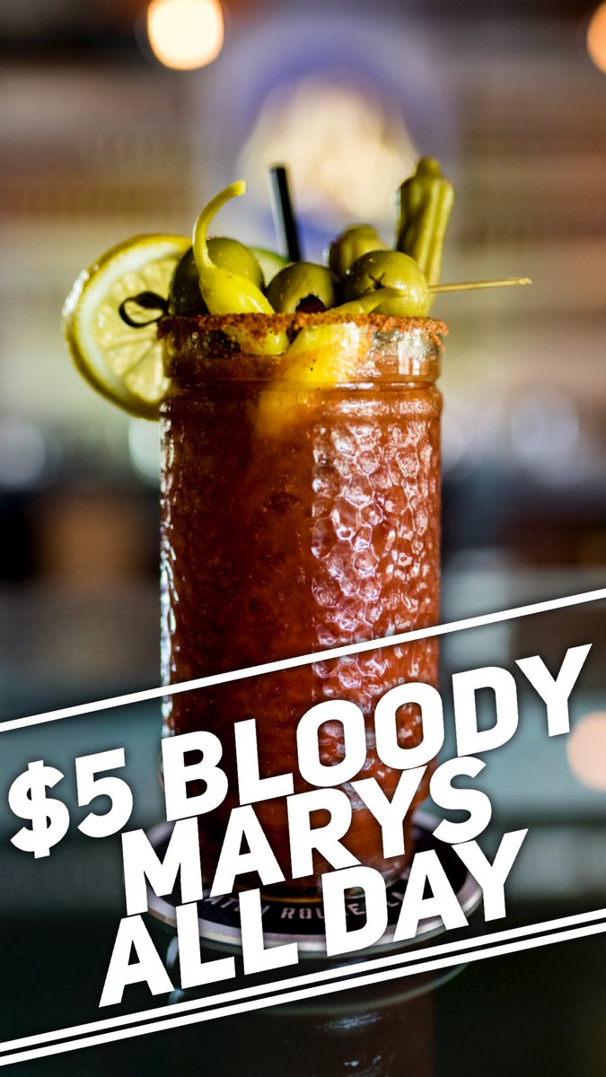 Come see us today for $5 Bloody Marys + delicious bites from Chef Brumby Broussard from Simply Fresh BR!