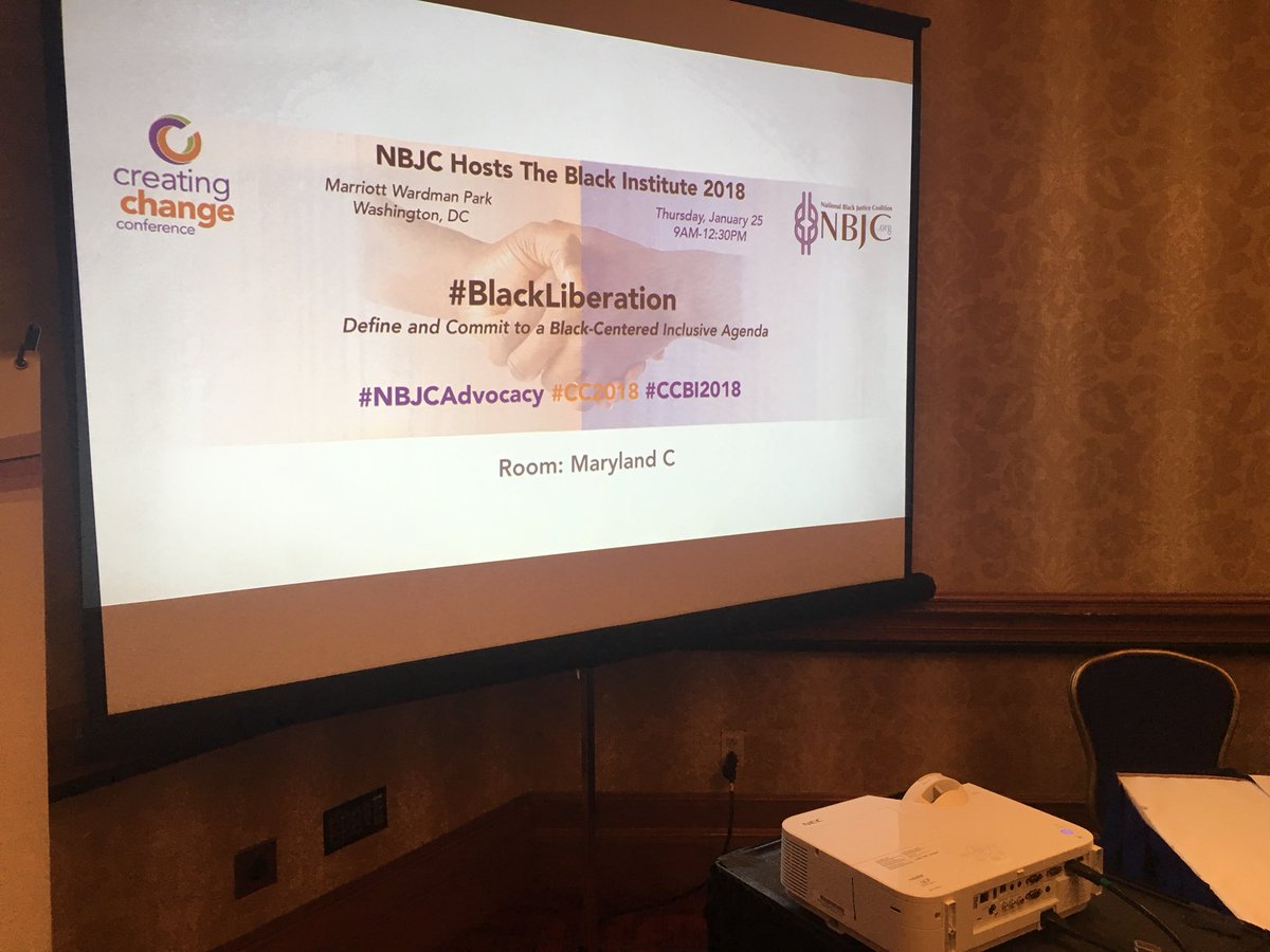 NJDC07's tweet photo. My week: Thank You to my family @nbjconthemove for the invite to participate in the conversation and mobilization of our powerful, strong and amazing Black LGBTQ/SGL people! #CC2018 #CCBI2018 #NBJCAdvocacy #creatingchange2018  #blackinstitute #Policy #Resist https://t.co/5Jx7WY31To