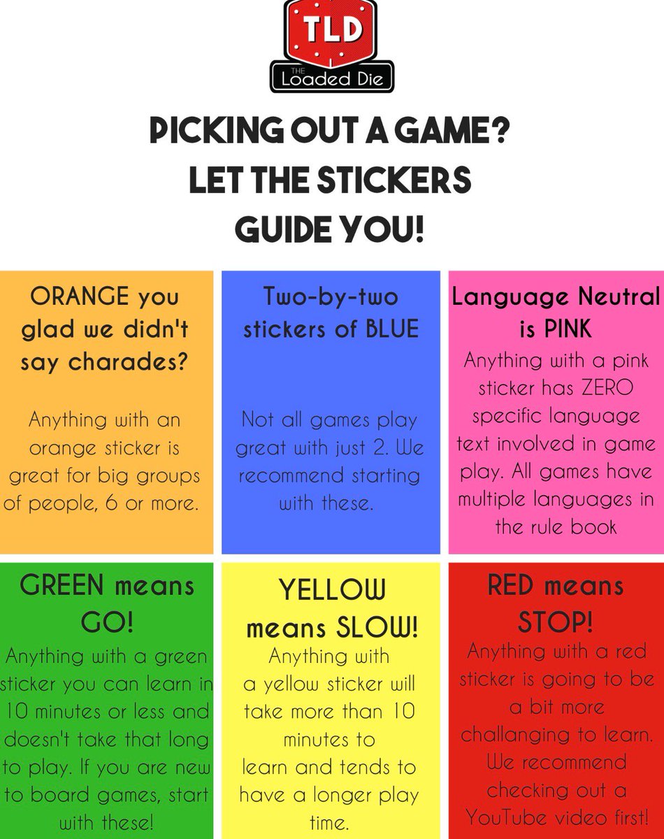 theloadeddie's tweet photo. What color do you often reach for? This handy guide outlines our game structure and matches the game stickers at libraries you'll see at our #TLDGameNight locations: @RustBeltMarket @AxleBrewing @CantonBrewWorks @bnektar @exferimentation @Dragonmead + MORE! https://t.co/2eSMWTsxfA