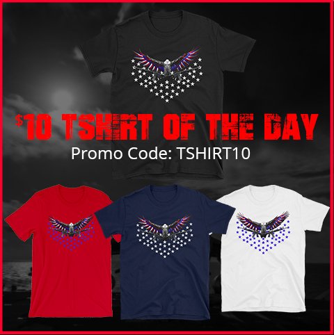 ShieldMaidenClo's tweet photo. Our Freedom Fighter design is the $10 Tshirt of the day with promo code:TSHIRT10 entered at checkout. Ladies get yours here: https://t.co/nVzCCbyabh  and fellas can get yours here:https://t.co/mWdjlmdWxs https://t.co/B5bj6eyYb0