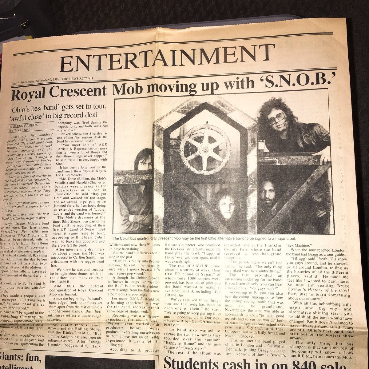 DrRock62's tweet photo. @HappyChichester Look what I found in a box my grad school days in Cincinnati? #RCMob #HappyChichester #RoyalCrescentMob https://t.co/sR3mfzSTvc