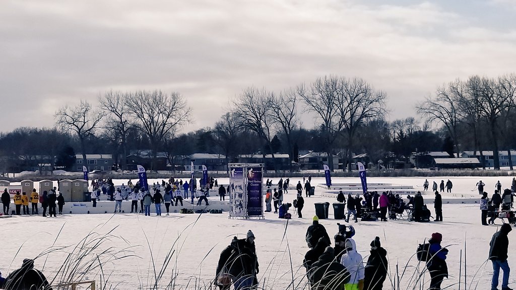 Games continue, coming up at noon we have a special dedication to <a href="/AnthonyFord99/">AF Pond Hockey</a> on the rink we helped build in Spring Lake Park!