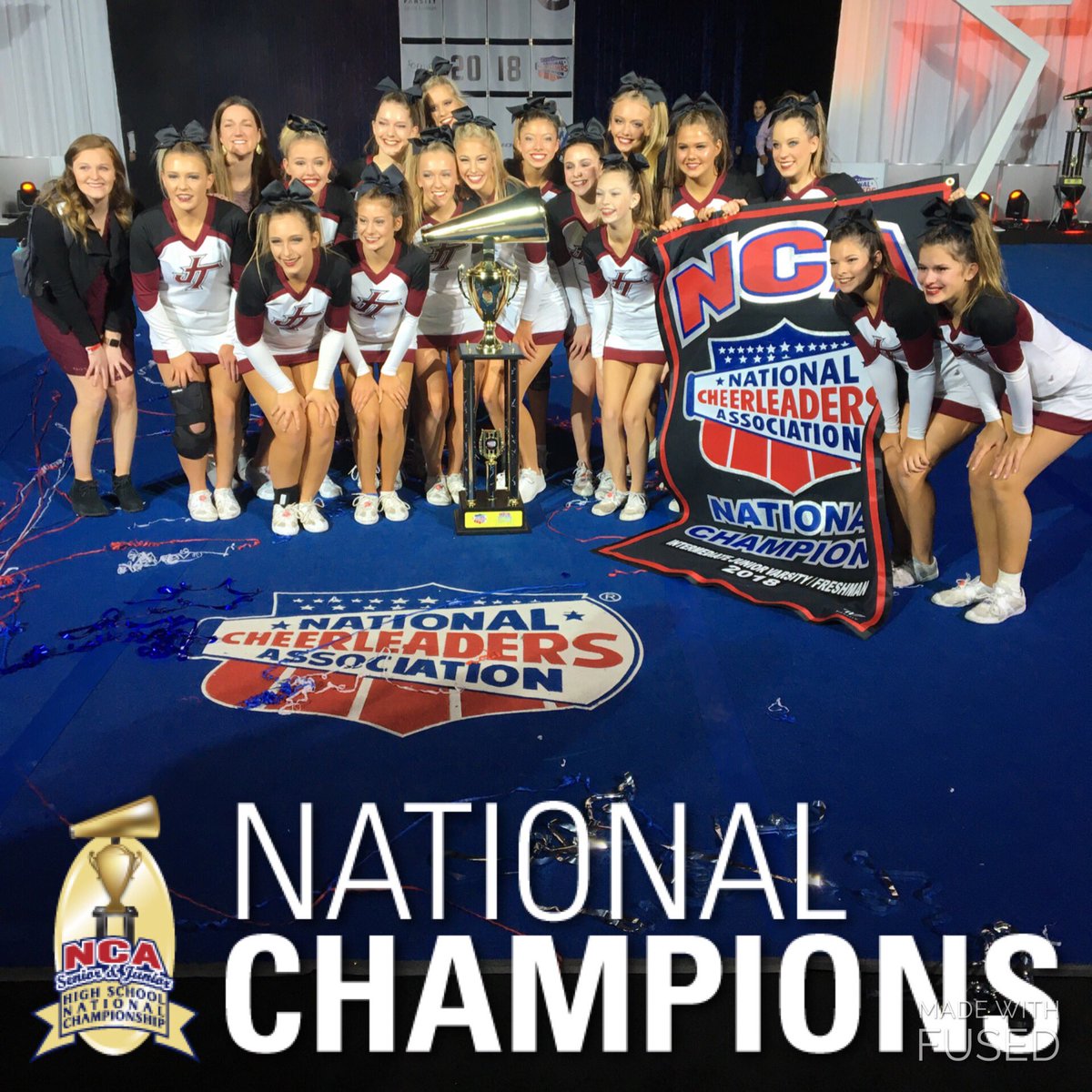 NCAupdates's tweet photo. CONGRATULATIONS to Jenks High School, Intermediate JV/Freshmen High School National Champions! 🏆🎉 https://t.co/EgZdB2F37A
