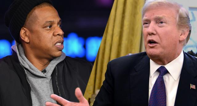 EntertainDMV's tweet image. Trump hits back at Jay-Z after rapper dismissed his claims about black unemployment entertaindmv.wordpress.com/2018/01/28/tru…