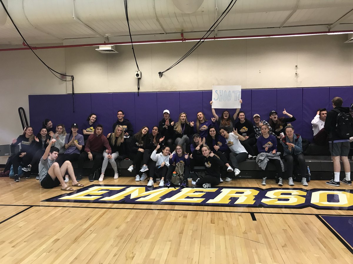 Emerson athletes enjoying the games!