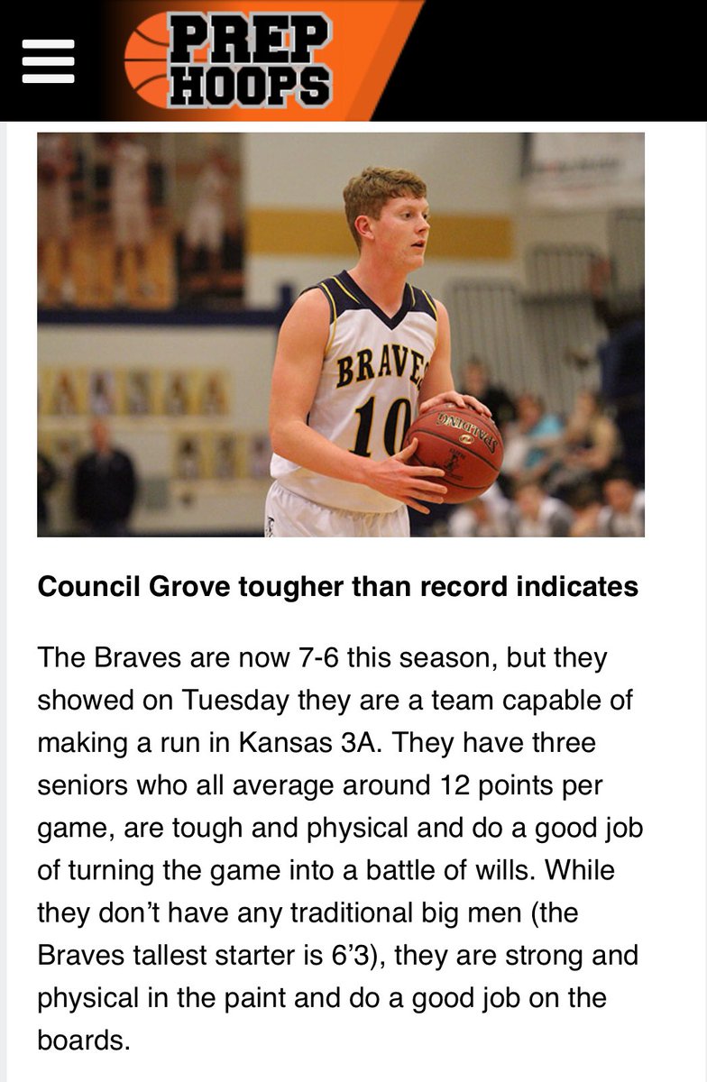 cghs_basketball's tweet photo. Council Grove Basketball getting some love from @PrepHoopsKS 💪🏽🏀 Were not done yet! #DontCountUsOut!!
@CGroveBraves 
@sammkirkk @BrantTisch @CarterFinch_32 @Salsaty10 @Uno_Dos_Treyse @Cjjonesy22 @brettbirzer https://t.co/g0dUmslFzN