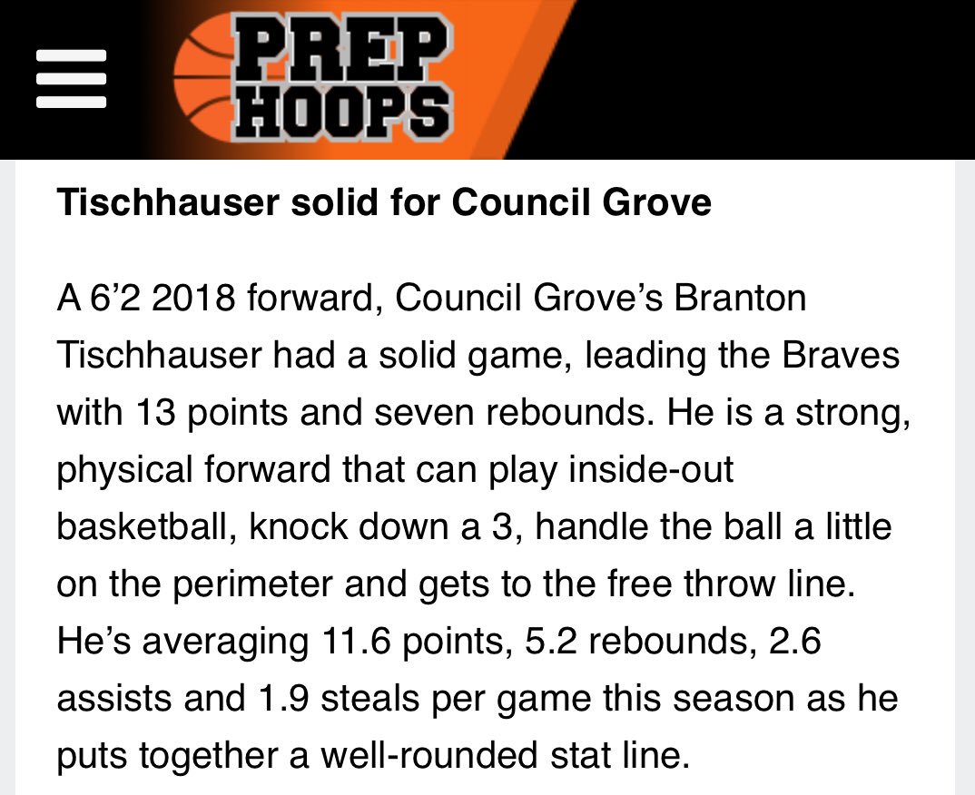 cghs_basketball's tweet photo. Council Grove Basketball getting some love from @PrepHoopsKS 💪🏽🏀 Were not done yet! #DontCountUsOut!!
@CGroveBraves 
@sammkirkk @BrantTisch @CarterFinch_32 @Salsaty10 @Uno_Dos_Treyse @Cjjonesy22 @brettbirzer https://t.co/g0dUmslFzN
