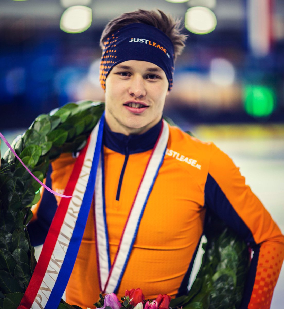 Marcel Bosker met zijn eerste allround titel bij de senioren! #samenvoorgoud