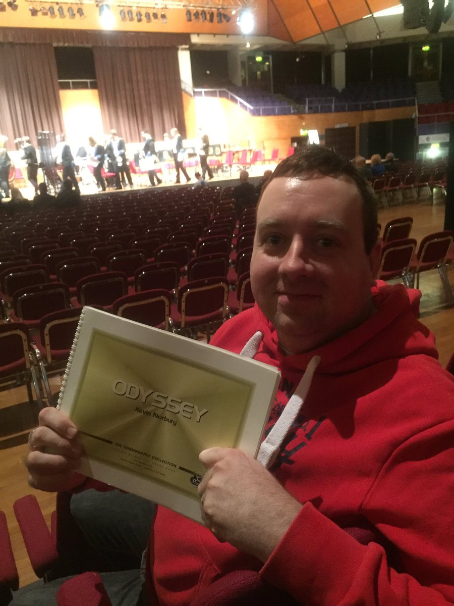 BBWMagazine's tweet photo. Next up is @MilnrowBand with another Odyssey. Good to see Elland band conductor Danny Brooks in today doing his areas research! #BATG2018 https://t.co/c57g5ysuV3