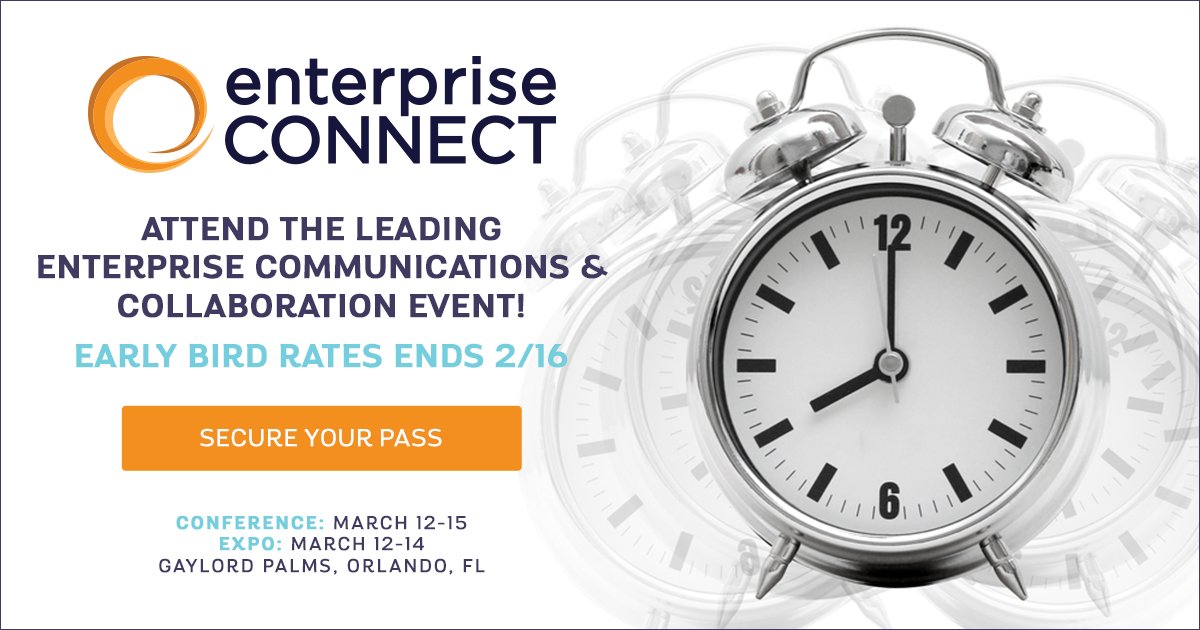 enterprisecon's tweet image. See what’s new, get in-depth learning to make #communications &amp;amp; #collaboration WORK for your #enterprise at #EC18! ubm.io/2DEXwnk