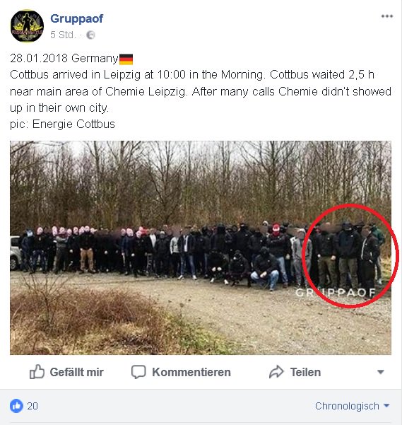 PresseserviceRN's tweet photo. #BSGFCE #LE2801
Laut Socialmedia-Gruppe "Gruppaof" wollte sich "Cottbus" am Morgen mit Chemie Fans prügeln. Tatsächlich bewegte sich scheinbar ein Teil der Gruppe nach Spielende in der Nähe des Alfred-Kunze-Sportparks, am Ritterschlösschen https://t.co/KWZpoeGoii