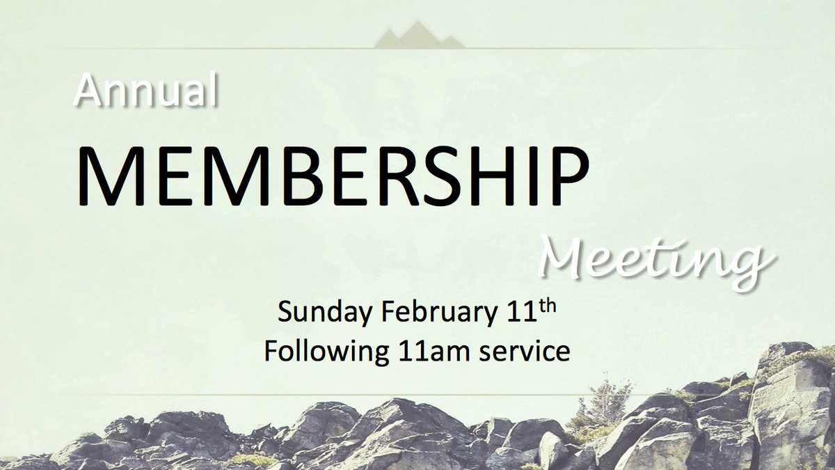 HopeCCSeattle's tweet photo. Our Annual Membership Meeting will be held on Sunday, February 11th after our 11am service. We hope all members can attend; and if you're not a member, you're welcome to join us and hear what Hope is all about! https://t.co/0N4dSKgWAc