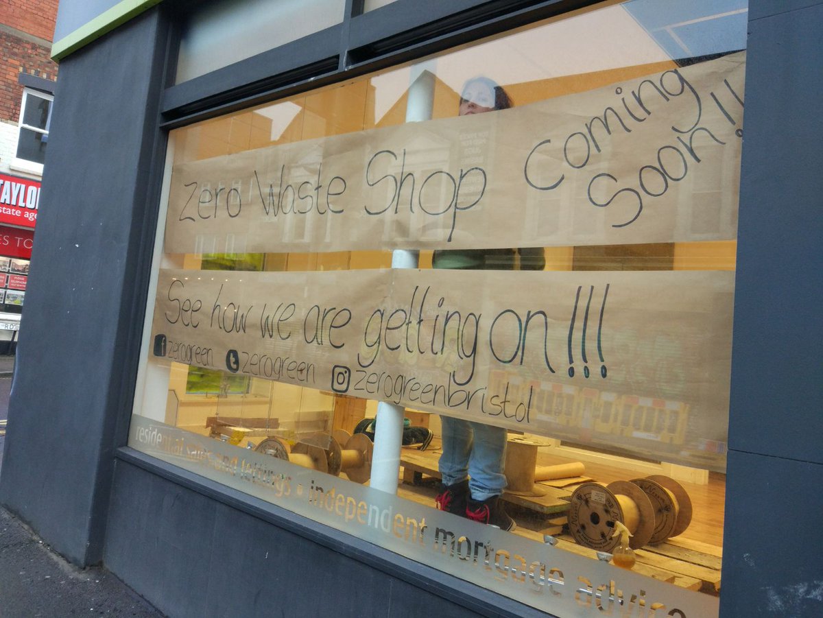 zerogreen17's tweet photo. We are in! Lease signed and keys exchanged. Now they small job of kitting the place out 😬 Great to see people’s reactions as they walk past. #zerowaste #zerogreen #weareactuallydoingthis https://t.co/gbI8FsoX4h