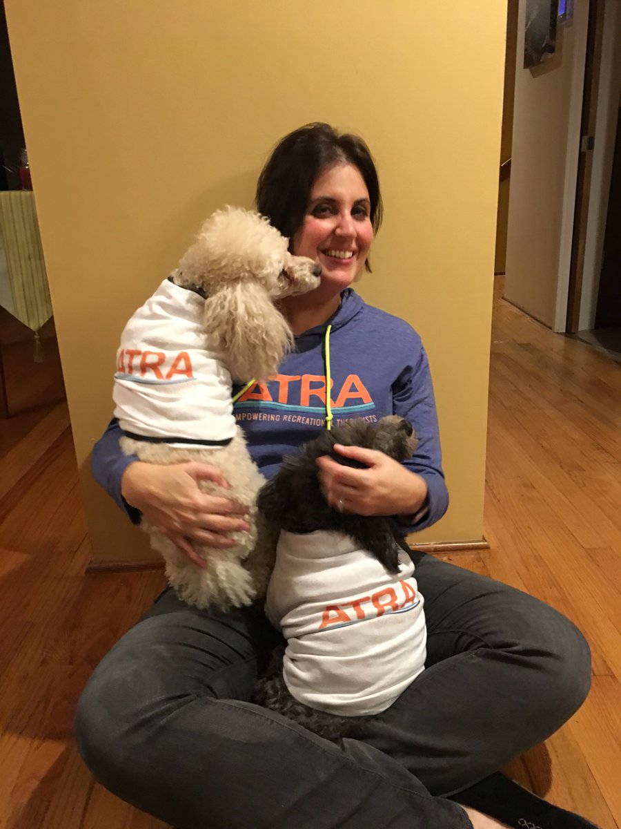 ATRAinAction's tweet photo. Check out ATRA's President Marieke and her pups sporting ATRA gear!! Order yours today!! https://t.co/ywA3YbkKL7 https://t.co/F8QNrkRH7w