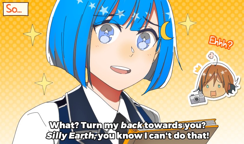 A strip about Luna's tidal locking. Thanks to my friend, Tickie-tan, for reminding me haha

Good evening! 