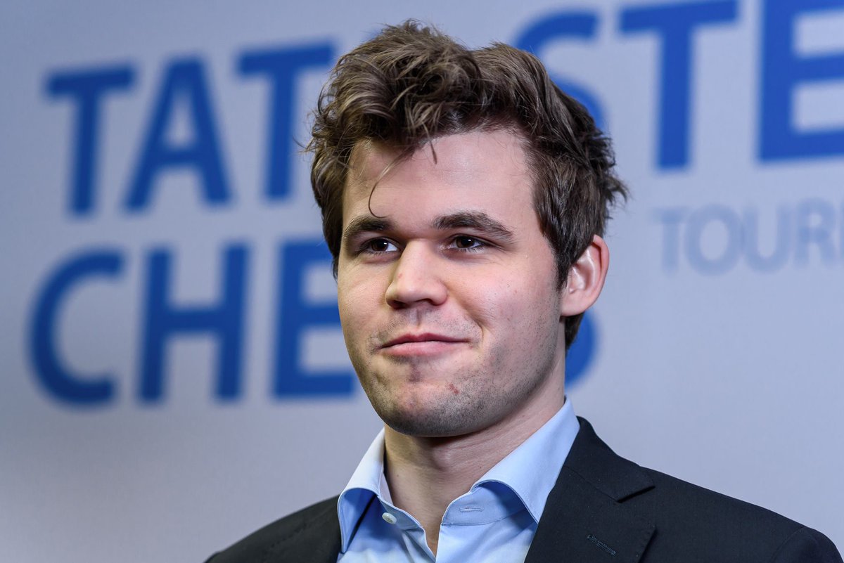 tatasteelchess's tweet photo. Congratulations to World Champion @MagnusCarlsen on winning a record 6th title at #TataSteelChess! 🏆🏆🏆🏆🏆🏆 https://t.co/rQ3X1pkpJS