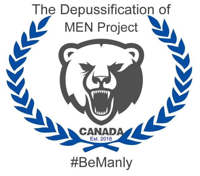 Interest0nly's tweet photo. The Depussification of MEN Project.  The Canadian man's response to the feminist and serial apologizer we call Prime Minister #Trudeau! Retweet if you support being a real man!  #BeManly #RespectWomen #NotAFeminist https://t.co/lxadp6J2wH