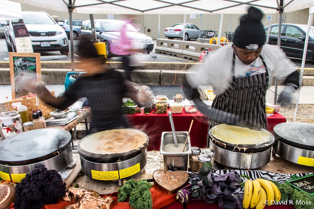Some serious action at Rita's Crepes.... Delicious on a rainy Sunday.   #MadeinDC