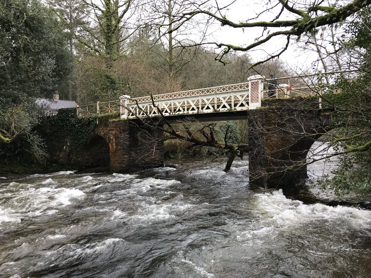 One of today’s shoot locations - Marsh Bridge on the mighty #Barle awaiting the arrival of a bunch of bright, colourful floaty people! #vanlife #filming #Devon