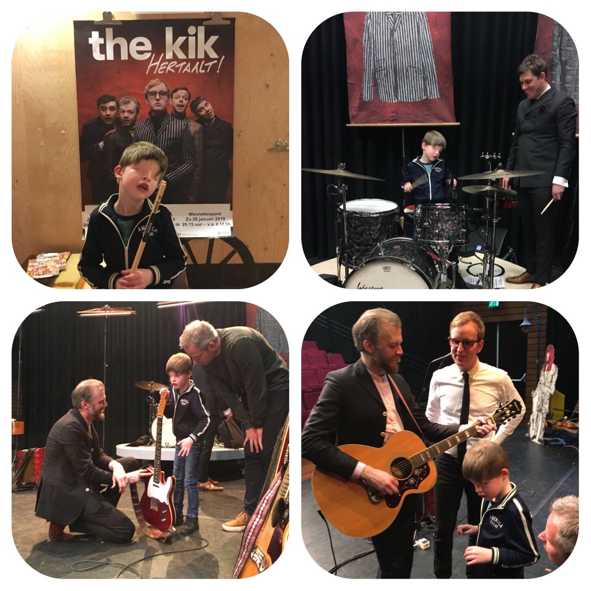 De voorstelling van <a href="/thekikmusic/">The KIK</a> in #Wennekerpand was al geweldig, maar het privé-optreden achteraf was onbetaalbaar. Heel erg blij jongetje hier!