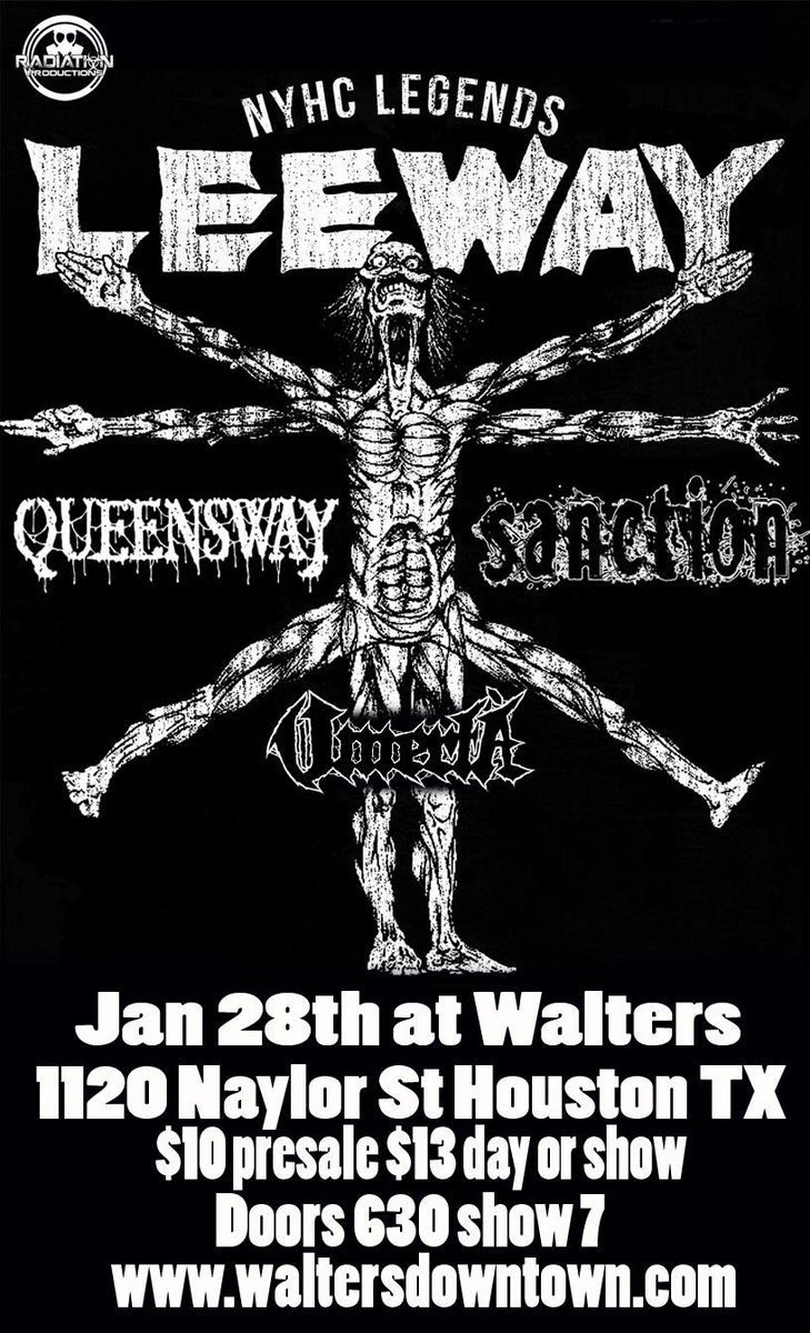 NYHC legends LEEWAY play Walter's tonight!
