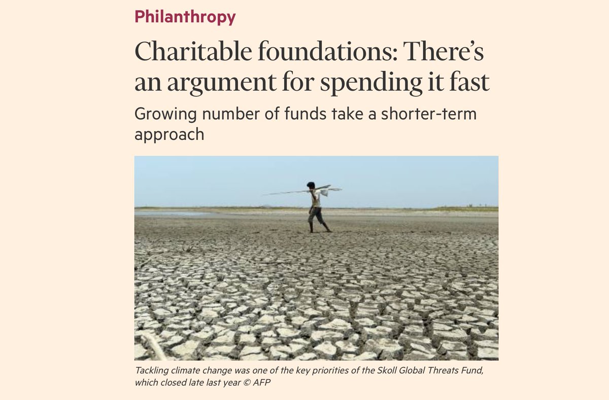 UinvitedU's tweet image. Great read on power of spend-down #Foundation impact amp.ft.com/content/681008… @FT by @carolinefiennes via @canadiancharity