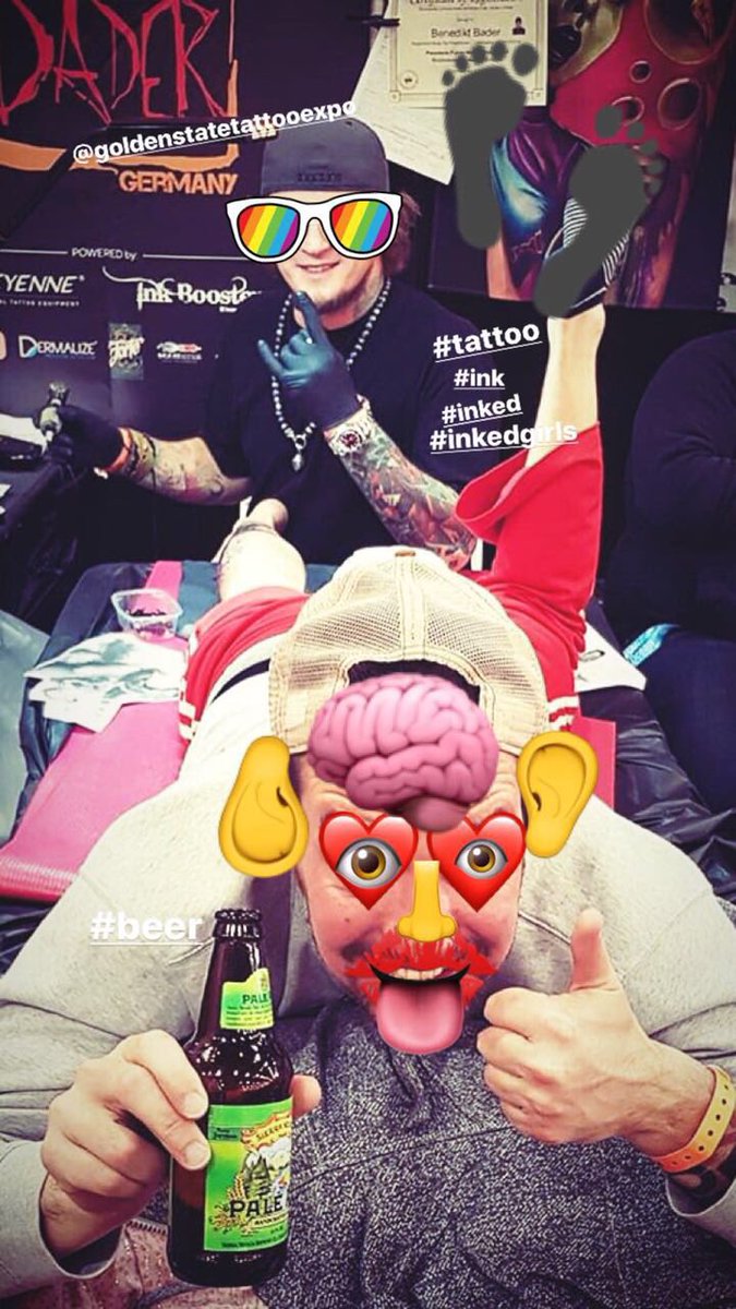 #gettinginked 🤪🚀 #goldenstatetattooexpo