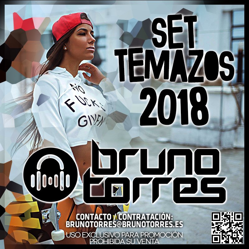 Recuerda que ya puedes encontrar en brunotorres.es mi nueva sesión "SET TEMAZOS 2018 (BRUNO TORRES)" cargada de temazos! ¿A que esperas para descargarla? #SetTemazos2018