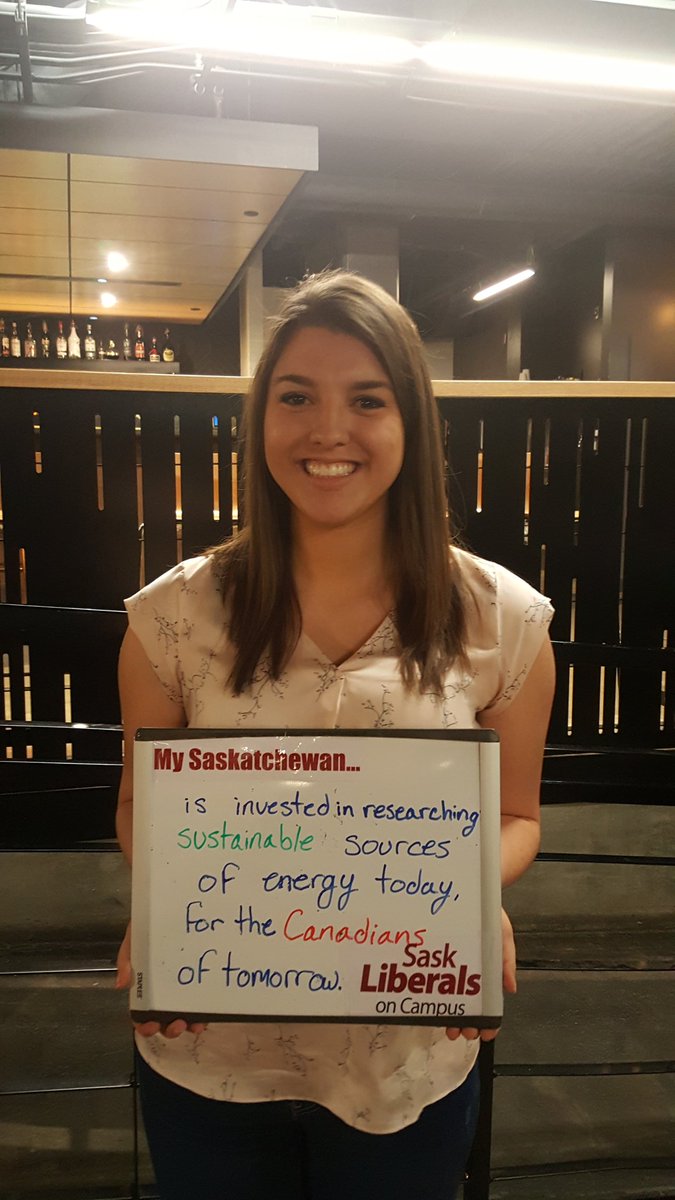saskprogress's tweet photo. Congratulations to Aidan Murphy, who won a @TimHortons gift card at the #SaskLibs on #UofS Campus #PickAPremier event! We asked the question: "My Saskatchewan..........." https://t.co/JsVV1GjAAI