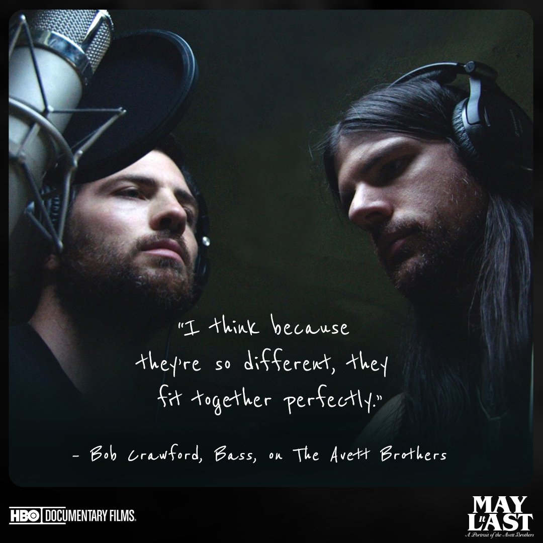 HBODocs's tweet image. From their origins to their most recent album, follow the journey of @theavettbros in #MayItLast: A Portrait of the Avett Brothers, premiering tomorrow at 8PM on @HBO.
