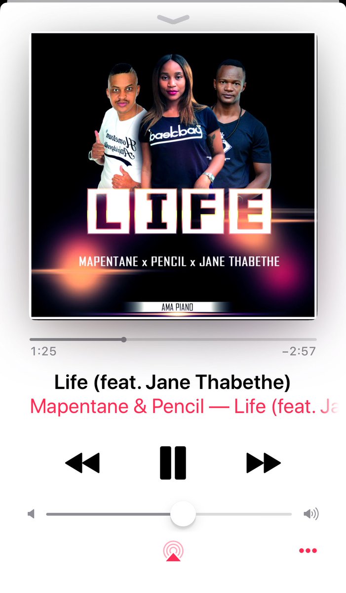 janekathabethe's tweet photo. It’s finally out on iTunes!!🙌🏼🔥
Mapentane x Pencil x Jane Thabethe -Life ✊🏼
#pencil
#mapentane
#amapiano
#pheli https://t.co/n9YrpektJg