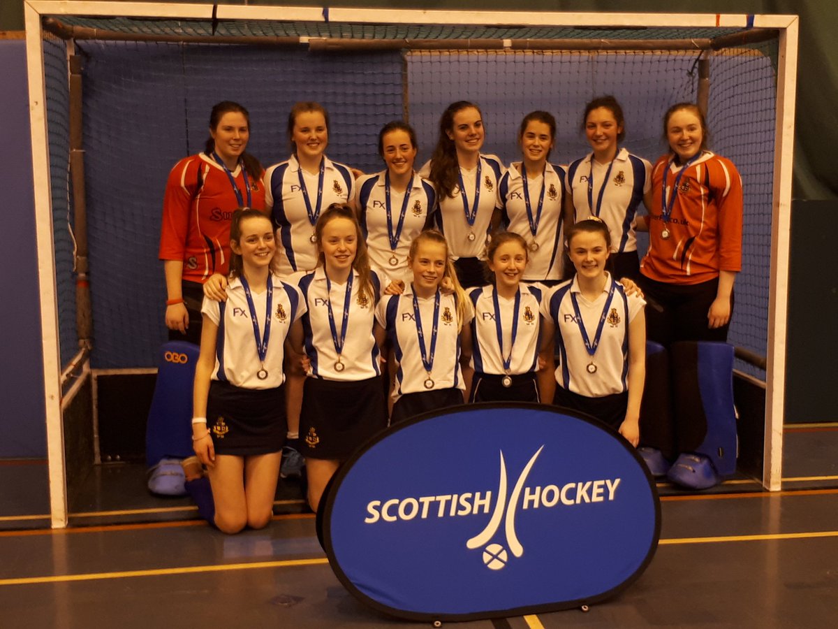 DMarkLauder's tweet photo. Well done girls for such an excellent team effort to come away with silver in a national competition - very proud of you all today! #guts #determination #TrueBlueandGold @StrathallanSch @strath_sport https://t.co/95EYvebVjH