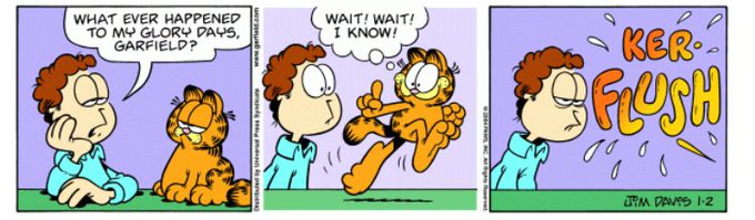 This is the Garfield strip released closest to my birthday. 